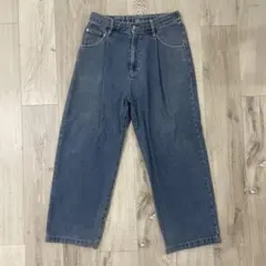 WEGO ストレートデニムパンツ ウエストゴム仕様のサムネイル