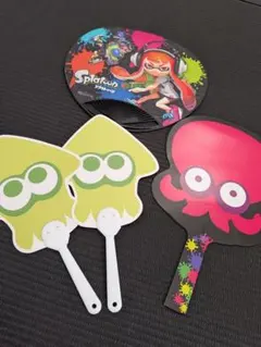 スプラトゥーン うちわ 4枚セット