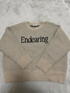 LOWRYS FARM ロゴニットプルオーバー アイボリー フリーサイズ