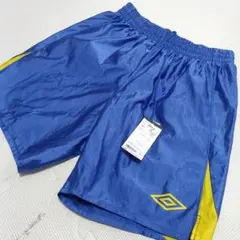 新品L★Umbro ハーフパンツ L 青/黄