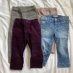 ベビー用パンツ　レギンス4足セット　90cm