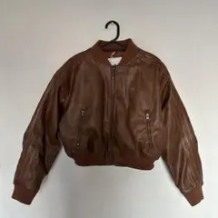 【新品・未使用】adidas originals ブラウン レザージャケット