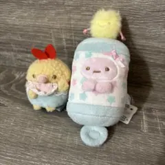 すみっこぐらし　えびふらいのしっぽ　たぴおか　ベビー　ぬいぐるみ2点セット