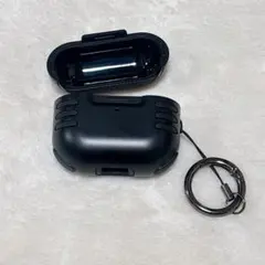 ⭐︎AirPods 3 ケース　ブラック　ストラップ付き