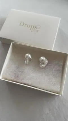 DropsBox 天然真珠　天然パール バロックパール　ピアス　aクラス