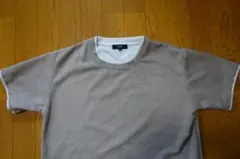 BEAMS HEART フェイクスエード レイヤードTシャツ Mサイズのサムネイル