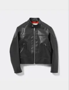 【美品】beautiful people×GU シングルライダースブルゾン　XL