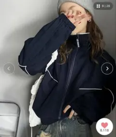 JaVa レディース 裏フリース オーバーサイズ ブルゾン サイズXL