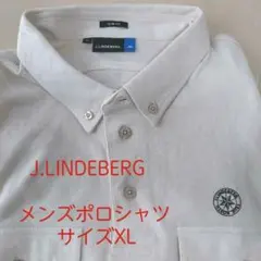 【美品】J.LINDEBERG　メンズ　XL　半袖ポロシャツ