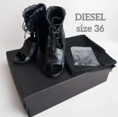 1431◆DIESEL BLACK GOLD レザー フリンジブーツサンダルのサムネイル