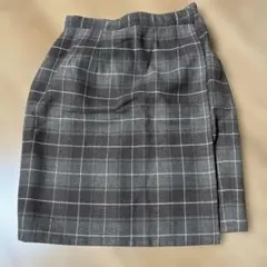 チェック柄巻きスカート サイズ60