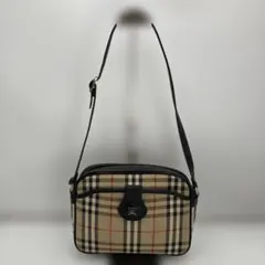 【希少】バーバリー ショルダーバッグ ノバチェック シャドーホース ブラック