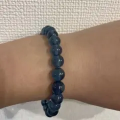 ライトブルー　透体ブレスレット　天然石