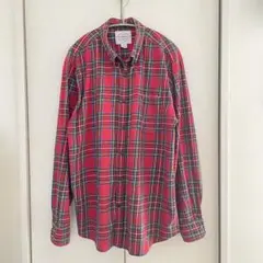ST.JOHN'S BAY セントジョンズベイ チェックシャツ L 赤 美品