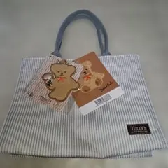 TULLY'S COFFEE トートバッグ ベアフルチャーム付きのサムネイル
