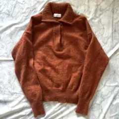 fhlannel 1 オレンジ モヘヤ セーター