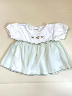 バースデイ チュールチュニック ひまわり グリーン 90サイズ mamaraku