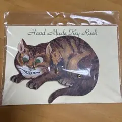 希少　不思議の国のアリス　チェシャ猫　キーラック　ハンドメイド　壁かけインテリア