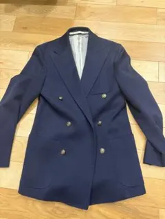 JP テーラードジャケット ネイビー ダブルブレスト
