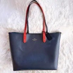 ⭐極美品⭐COACH サフィアーノレザー ビジネスバッグ ネイビー - メルカリ