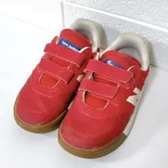 New Balance キッズスニーカー 16cm 赤 ベルクロ 運動靴