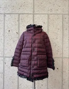 【美品】 モンクレール　フリルダウンコート