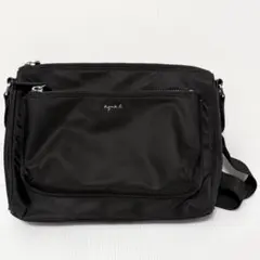 【極美品】agnes b. アニエスベー　ボヤージュ ナイロン ショルダーバッグ