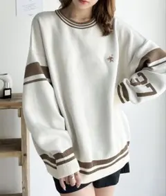 【美品】Javaジャバコラボ Wジャガード袖ナンバリングプルオーバー