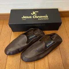 Jesus Canovas コバルト レザー ローファー 41