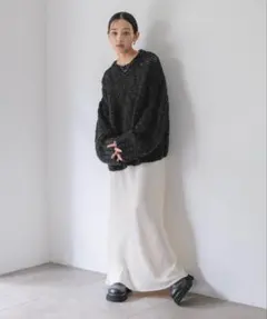 ストレッチサテンスカート