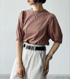 PAGEBOY ブラウン パフスリーブ Tシャツのサムネイル