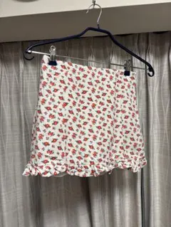 ZARA フラワープリント ミニスカート　 XS