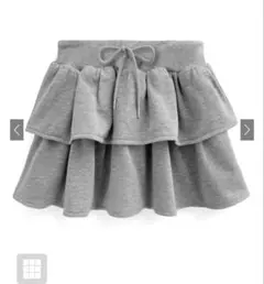 インパン裏地付きティアードスウェットミニスカート[pm596]