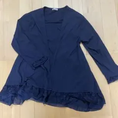 axes femme ネイビー カーディガン