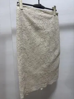 GU ベージュレースタイトスカート Lサイズ
