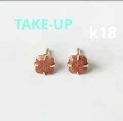 TAKE-UP K18オレンジサファイヤ セカンドピアス ゴールド - メルカリ