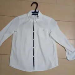 COMME CA ISM ホワイト長袖シャツ 110A★美品