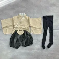 美品　ベビー　袴セットアップ　90　袴ロンパース　七五三　結婚式　お食い初め