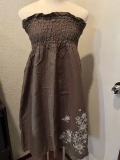 ROXY ブラウン ワンピース