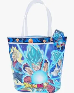 ドラゴンボール超　ドラゴンボール　トートバッグ新品　ネームタグ付き　ブルー　青