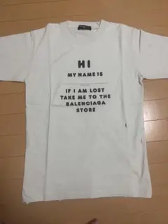 BALENCIAGA Tシャツ ホワイト Sサイズ ダメージのサムネイル