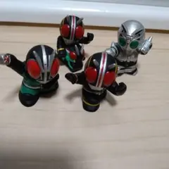 仮面ライダーブラック　指人形　セット　フィギュア　ソフビ