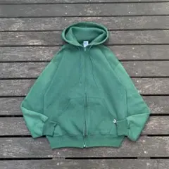 90s USA製 RUSSELL sweat zipup Parker