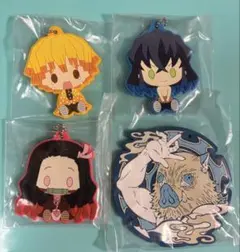 鬼滅の刃 一番くじ ちょこのっこラバーマスコット善逸 伊之助 禰豆子