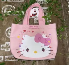 ハローキティ 50周年記念 トートバッグ ピンク　キティちゃんバッグ　キティ