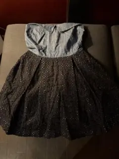 Me couture フレアスカート 黒/デニム