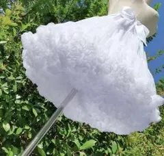 白1ボリュームパニエパニエロカビリーサーキュラースカート オールディーズ 全円