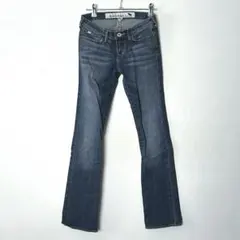 未使用 アバクロ ローライズ ブーツカットデニム