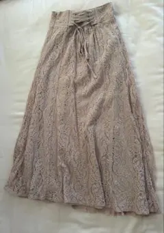 花柄レースバックレースアップマーメイドスカート[tt006] GRL