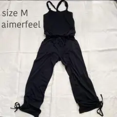 aimerfeel オールインワン サロペット 黒 ブラック M レディースのサムネイル